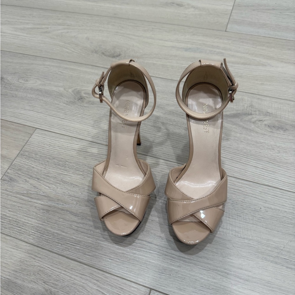 Nine West  Nude Strappy Heels